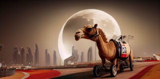 Rixster_camel_in_a_f1_race_car_abu_dhabi_f1_night_scene_full_mo_02c8a942-46bb-4f78-a27e-3b0d6c8305d5 - (C) Rixster 2022