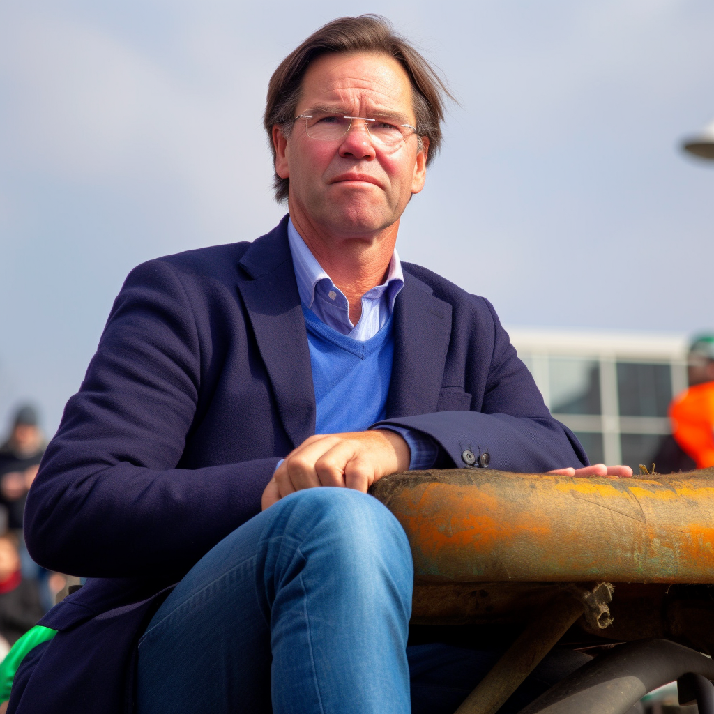 retecool_a_mark_sitting_on_top_of_a_tractor_leading_a_Dutch_farmers_protest.png